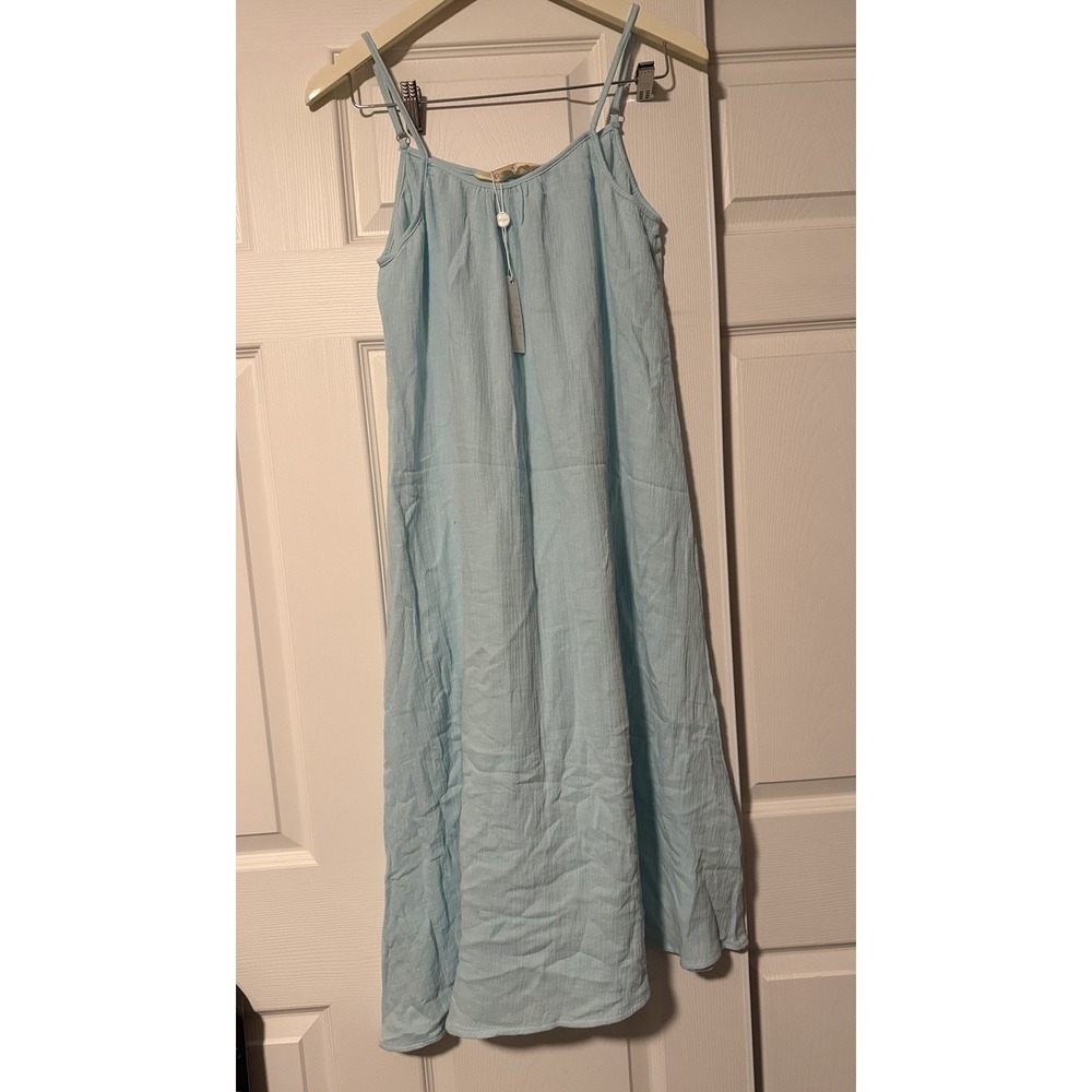 Citrine Swim Della Dress Midi Gauze Knit Spring Nautical Milkmaid Resort